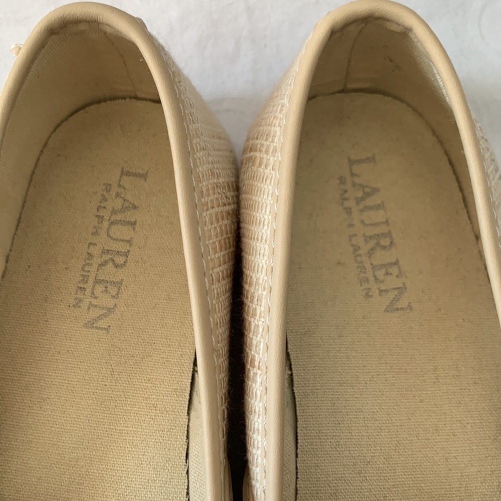 Ralph Lauren Slip On Shoes Faux Straw design - Picture 2 of 6